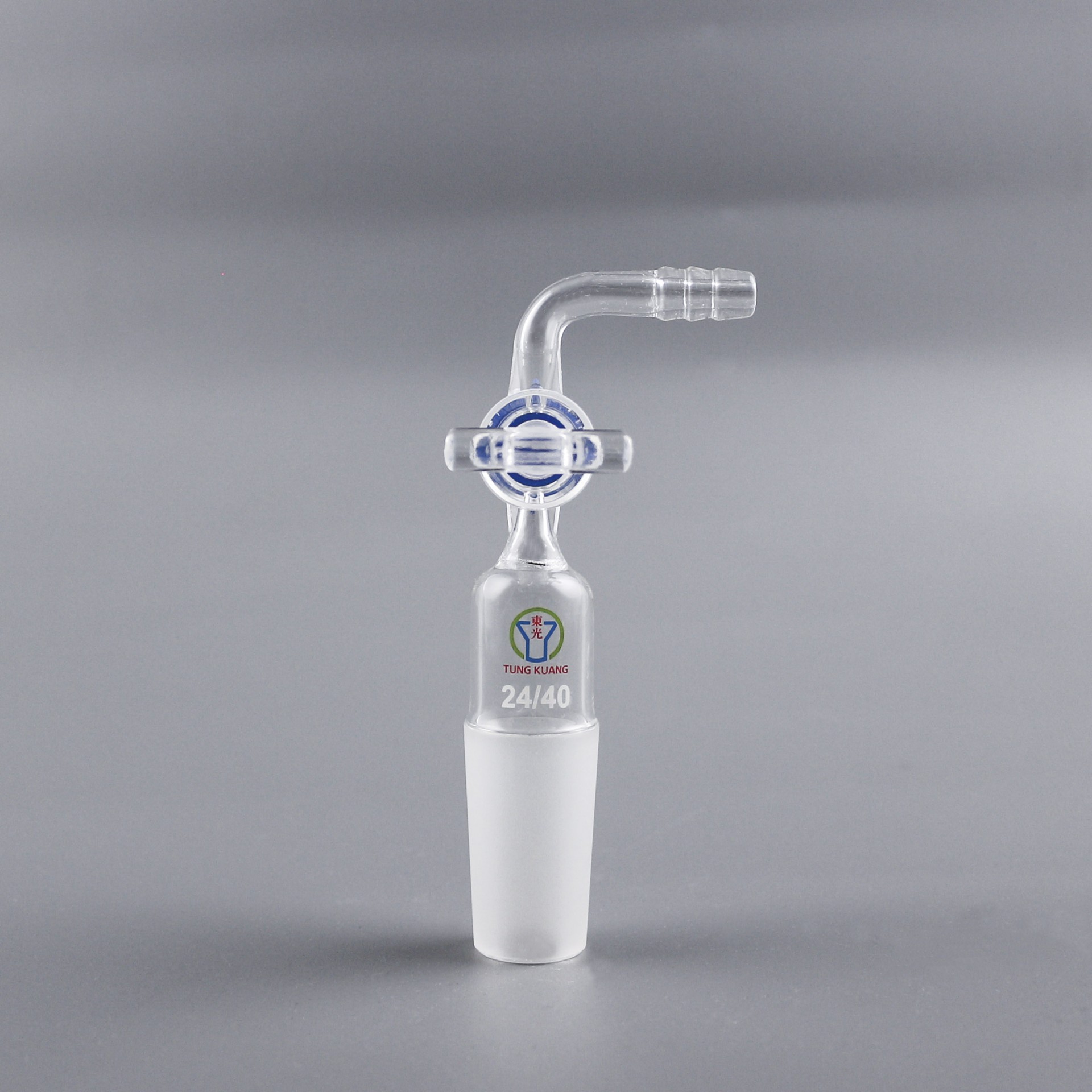 彎型抽氣頭(玻璃活栓)